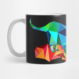 Geometric Cat Mug